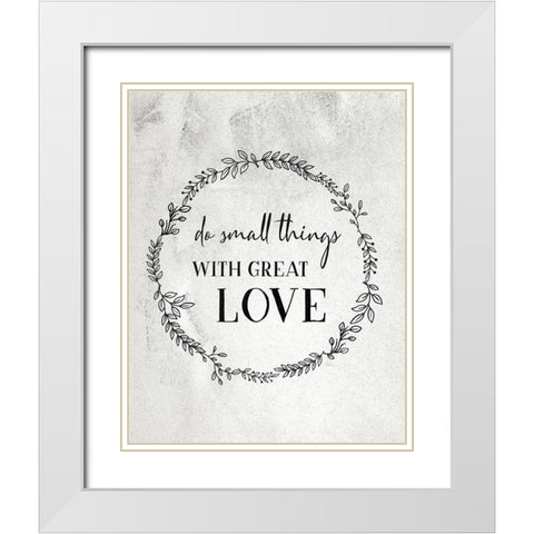 Small Things White Modern Wood Framed Art Print with Double Matting by Carpentieri, Natalie