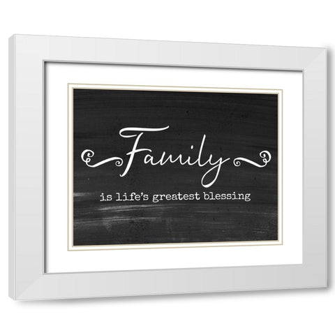 Greatest Blessing White Modern Wood Framed Art Print with Double Matting by Murray, Amanda