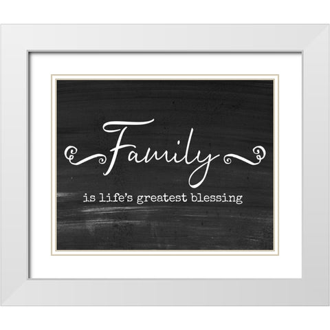 Greatest Blessing White Modern Wood Framed Art Print with Double Matting by Murray, Amanda