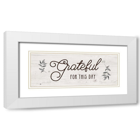 For this Day White Modern Wood Framed Art Print with Double Matting by Murray, Amanda