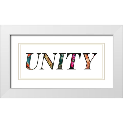 United White Modern Wood Framed Art Print with Double Matting by Santiago, Daniela