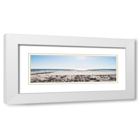 Sunday Surf White Modern Wood Framed Art Print with Double Matting by Carpentieri, Natalie