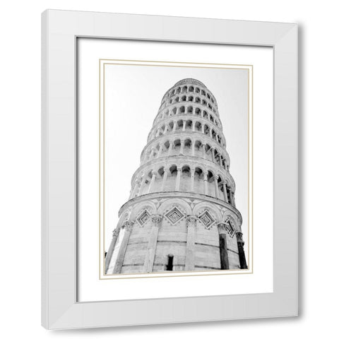 Pisa White Modern Wood Framed Art Print with Double Matting by Carpentieri, Natalie