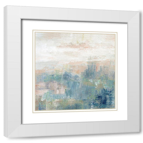 Cottage Grove II White Modern Wood Framed Art Print with Double Matting by Nan