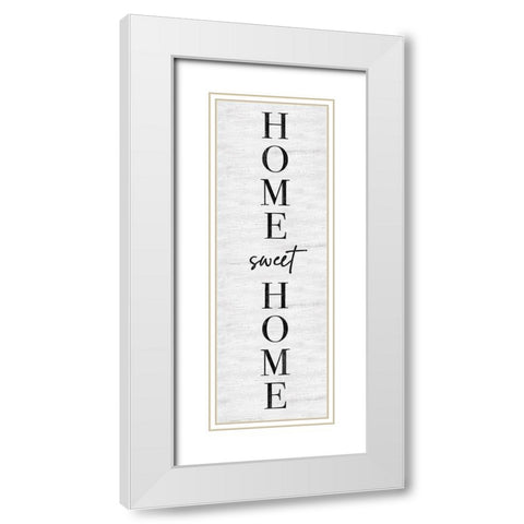Sweet Home White Modern Wood Framed Art Print with Double Matting by Carpentieri, Natalie