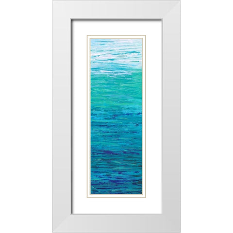 Changing Tides II White Modern Wood Framed Art Print with Double Matting by Pattinian, Merri