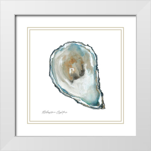 Atlantic Oyster White Modern Wood Framed Art Print with Double Matting by Robinson, Carol