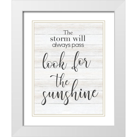 Look for the Sunshine White Modern Wood Framed Art Print with Double Matting by CAD Designs