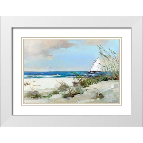 Midday Breeze White Modern Wood Framed Art Print with Double Matting by Swatland, Sally