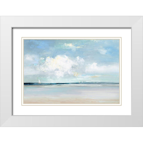 Summer Breeze White Modern Wood Framed Art Print with Double Matting by Swatland, Sally