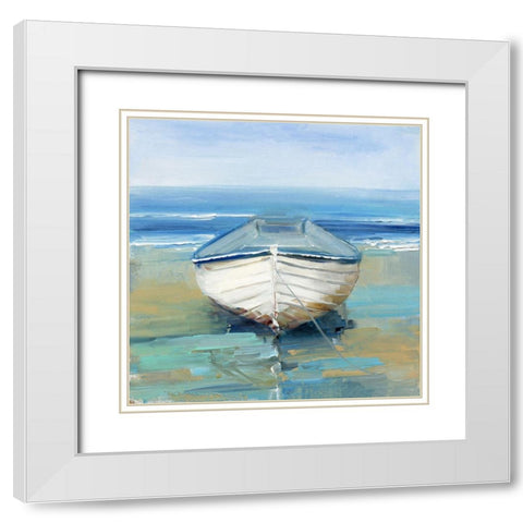 Beach Dreamin White Modern Wood Framed Art Print with Double Matting by Swatland, Sally