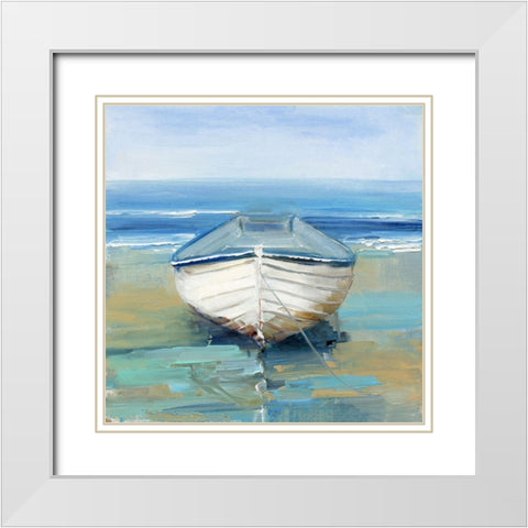 Beach Dreamin White Modern Wood Framed Art Print with Double Matting by Swatland, Sally