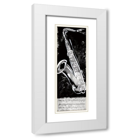 Jam Session White Modern Wood Framed Art Print with Double Matting by Knutsen, Conrad