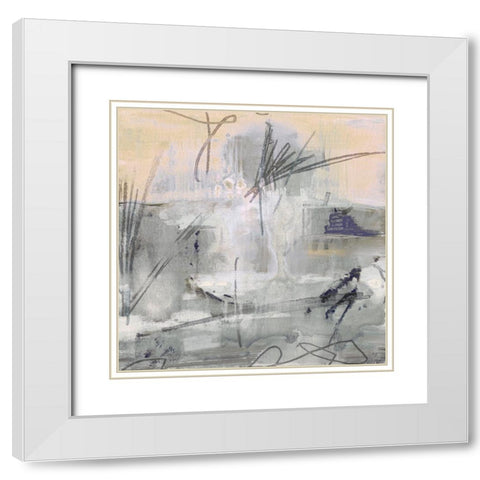 Southeast I White Modern Wood Framed Art Print with Double Matting by Jill, Susan