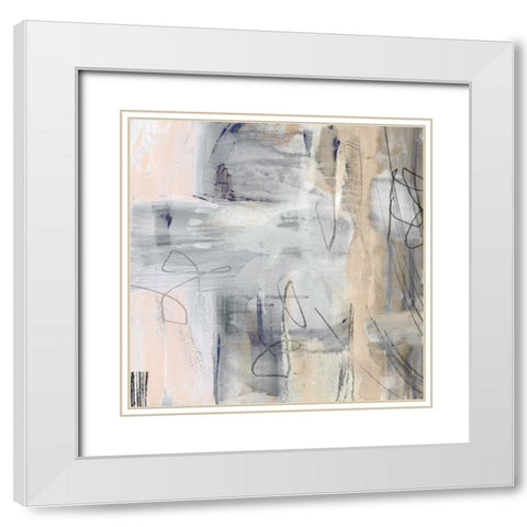 Southeast II White Modern Wood Framed Art Print with Double Matting by Jill, Susan
