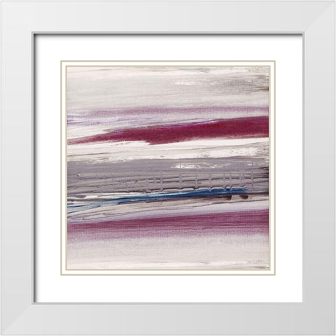 Picking Berries White Modern Wood Framed Art Print with Double Matting by Jill, Susan