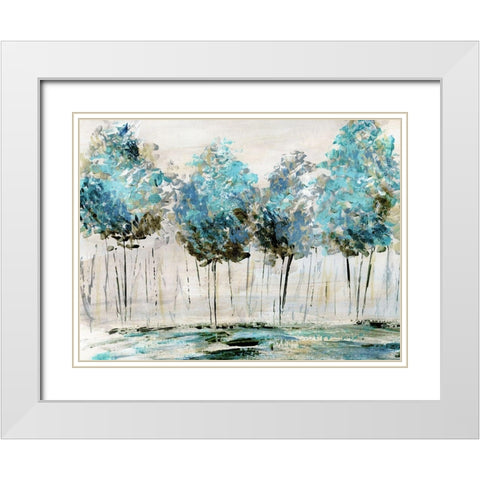 Spring White Modern Wood Framed Art Print with Double Matting by Craven, Katrina
