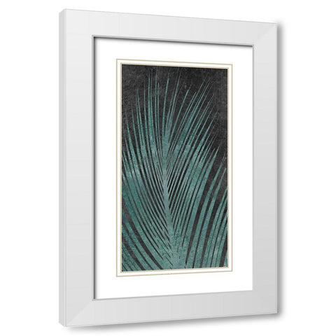 Palm Oasis I White Modern Wood Framed Art Print with Double Matting by Carpentieri, Natalie