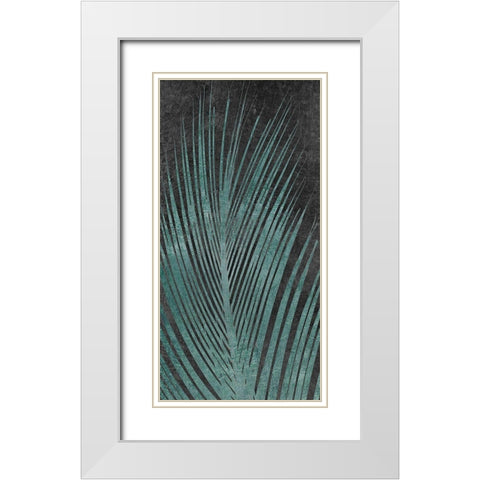 Palm Oasis I White Modern Wood Framed Art Print with Double Matting by Carpentieri, Natalie