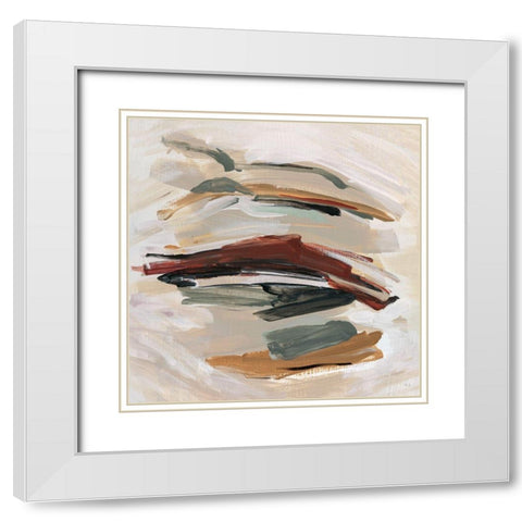 Spring Shadows White Modern Wood Framed Art Print with Double Matting by Jill, Susan