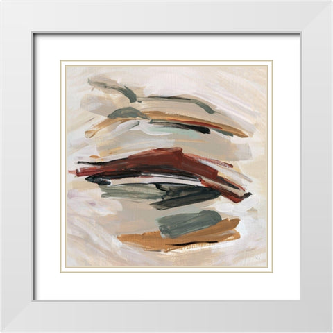 Spring Shadows White Modern Wood Framed Art Print with Double Matting by Jill, Susan