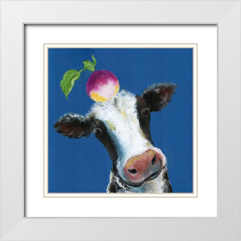 Playful Nature I White Modern Wood Framed Art Print with Double Matting by Tava Studios