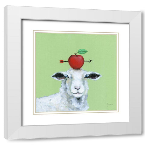 Playful Nature III White Modern Wood Framed Art Print with Double Matting by Tava Studios