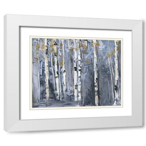 Modern Birch White Modern Wood Framed Art Print with Double Matting by Swatland, Sally