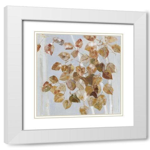 Golden Birch White Modern Wood Framed Art Print with Double Matting by Swatland, Sally