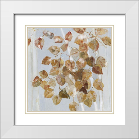 Golden Birch White Modern Wood Framed Art Print with Double Matting by Swatland, Sally