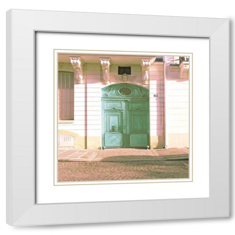 Trente White Modern Wood Framed Art Print with Double Matting by Jill, Susan