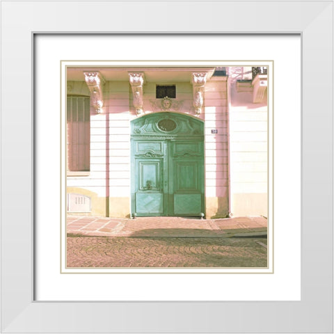 Trente White Modern Wood Framed Art Print with Double Matting by Jill, Susan