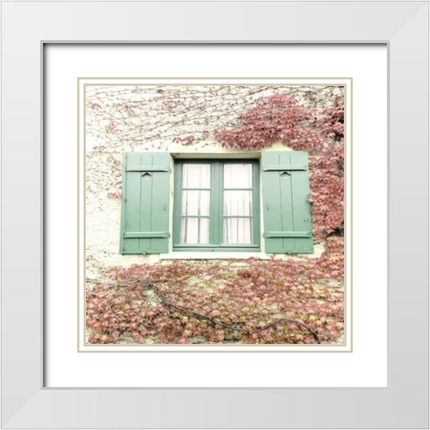Giverny White Modern Wood Framed Art Print with Double Matting by Jill, Susan