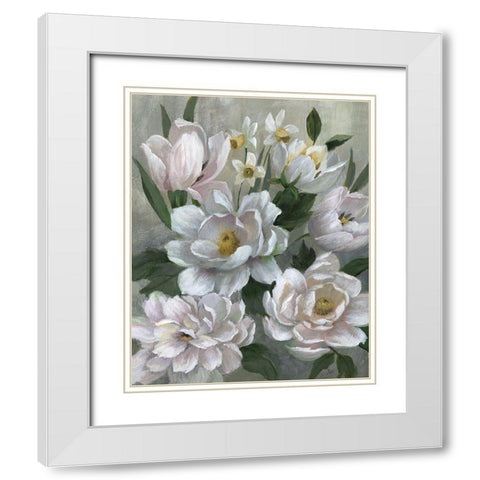 Sweet Surprise White Modern Wood Framed Art Print with Double Matting by Nan