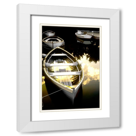 Morning Ready White Modern Wood Framed Art Print with Double Matting by Delimont, Danita