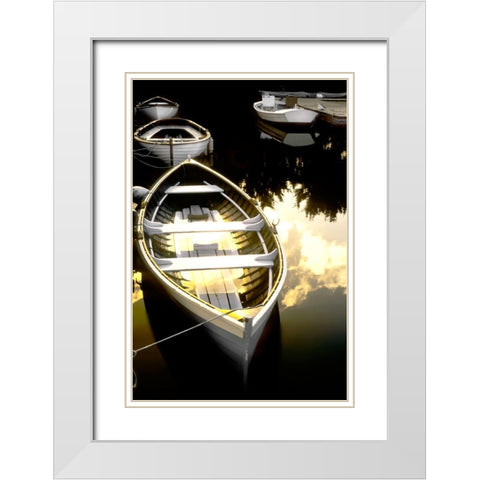 Morning Ready White Modern Wood Framed Art Print with Double Matting by Delimont, Danita