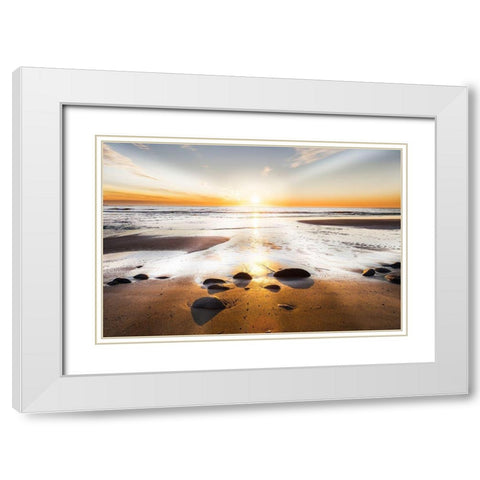Affirmation of Light White Modern Wood Framed Art Print with Double Matting by Delimont, Danita