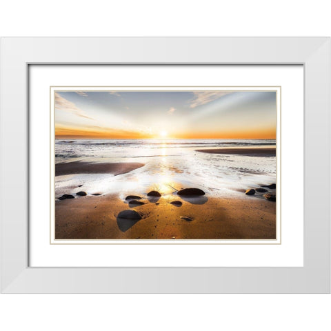 Affirmation of Light White Modern Wood Framed Art Print with Double Matting by Delimont, Danita