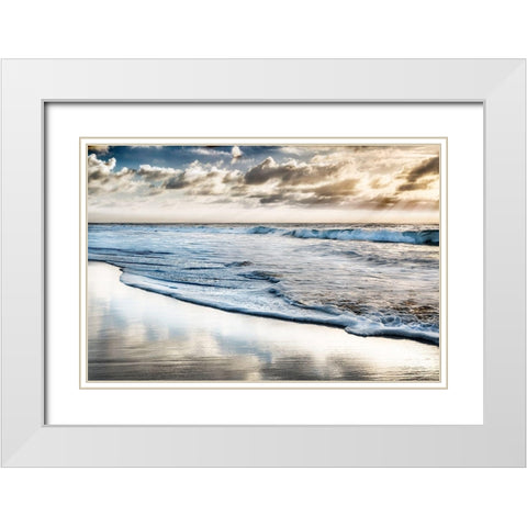 Endless Horizon White Modern Wood Framed Art Print with Double Matting by Delimont, Danita