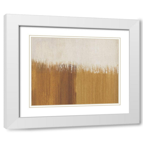Sundown White Modern Wood Framed Art Print with Double Matting by Jill, Susan