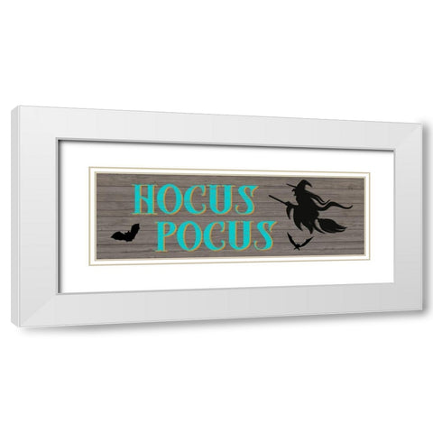 Hocus Pocus White Modern Wood Framed Art Print with Double Matting by CAD Designs