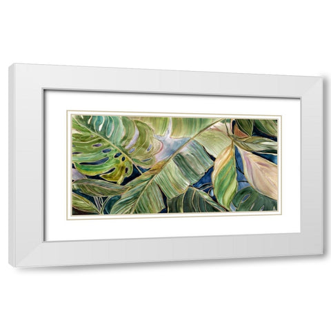 Sun Tipped Tropicals White Modern Wood Framed Art Print with Double Matting by Robinson, Carol