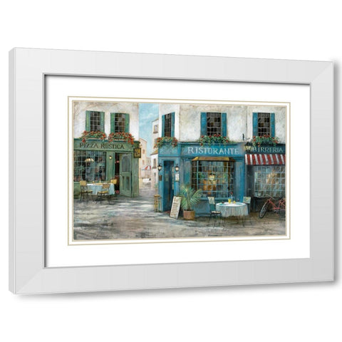 Birreria White Modern Wood Framed Art Print with Double Matting by Manning, Ruane