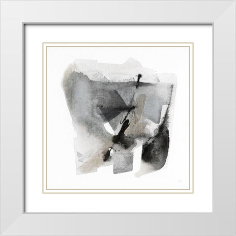 Artesian Spring II White Modern Wood Framed Art Print with Double Matting by Jill, Susan