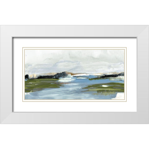 Kattskill Bay White Modern Wood Framed Art Print with Double Matting by Jill, Susan