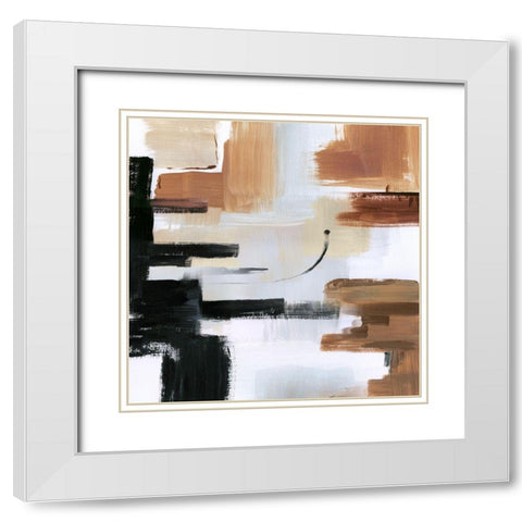 Mountain Plateau White Modern Wood Framed Art Print with Double Matting by Jill, Susan