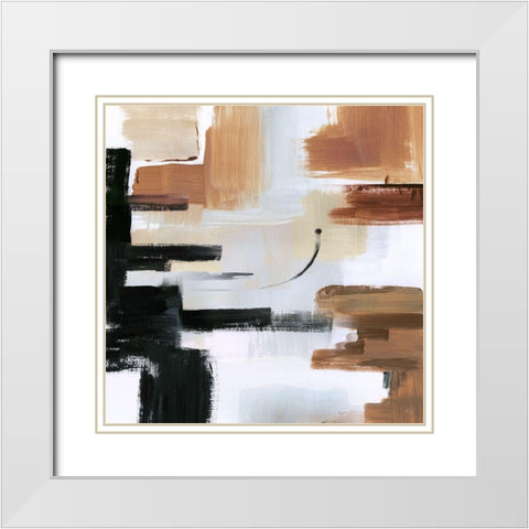 Mountain Plateau White Modern Wood Framed Art Print with Double Matting by Jill, Susan