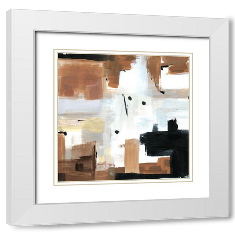 Winding Trail White Modern Wood Framed Art Print with Double Matting by Jill, Susan