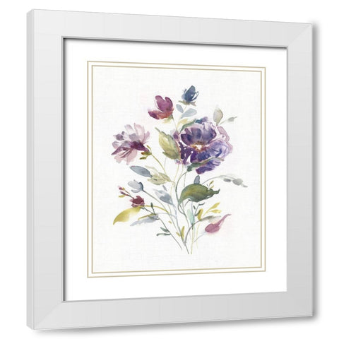 Color Variety I White Modern Wood Framed Art Print with Double Matting by Robinson, Carol