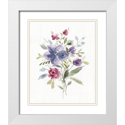 Color Variety II White Modern Wood Framed Art Print with Double Matting by Robinson, Carol